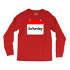 title of day of the week saturday day of the week Long Sleeve Shirts