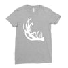 deer antler with buck forest Ladies Fitted T-Shirt