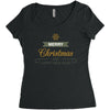 snow merry christmas Women's Triblend Scoop T-shirt