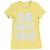 do work son Ladies Fitted T-Shirt