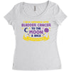 I Love Someone with Bladder Cancer to The Moon &amp; Back to Infinity Women's Triblend Scoop T-shirt