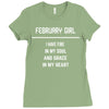 February Girl Ladies Fitted T-Shirt