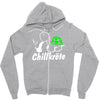 chillkr&ouml;te  fun kult shit bong marihuana joint smoke weed punk gras Zipper Hoodie