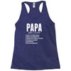 Papa Noun Definition Racerback Tank