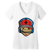music boy Women's V-Neck T-Shirt