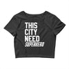 this city need superhero Crop Top