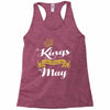 kings are born in may Racerback Tank