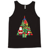 christmas tree made of bells stocking santa Tank Top