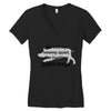 hunting giant hogs Women's V-Neck T-Shirt