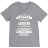 Super Cool Grandad Of A Freaking Awesome Granddaughter V-Neck Tee