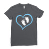 Baby Boy with Heart Any Name Customized Ladies Fitted T-Shirt