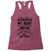 Dear Aunt, Thanks For Being My Aunt Racerback Tank