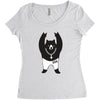 Black Bear Metal Women's Triblend Scoop T-shirt