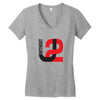 u2-with out you Women's V-Neck T-Shirt