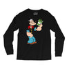 popeye spinach retro mens funny Long Sleeve Shirts