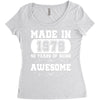made in 1978 40 years of being awesome Women's Triblend Scoop T-shirt