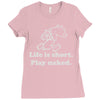 life is short Ladies Fitted T-Shirt
