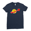 the spaceman logo Ladies Fitted T-Shirt