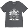 Queens Are Born In May V-Neck Tee