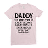 I Love You Daddy Ladies Fitted T-Shirt
