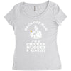 chicken nugget scientist Women's Triblend Scoop T-shirt