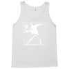 with banksy flower bomb print Tank Top