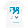 blur milk coffee and tv rock music band Ladies Fitted T-Shirt