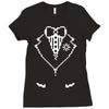 pixel tuxedo Ladies Fitted T-Shirt