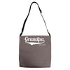 grandpa since 2015 Adjustable Strap Totes