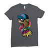 up all night cat Ladies Fitted T-Shirt