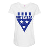 vote pizza best trending Maternity Scoop Neck T-shirt