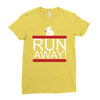 run away rabbit Ladies Fitted T-Shirt