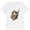 slow sloth V-Neck Tee
