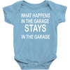 stays in the garage Baby Bodysuit