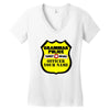 grammar police customizable Women's V-Neck T-Shirt