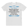 Dear Daddy, Thanks for Being my Dad Baby Boy Letter to Father All Over Women's T-shirt