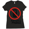 no cell phones Ladies Fitted T-Shirt