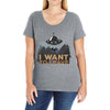 I Want To Leave Ladies Curvy T-Shirt
