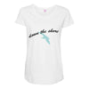 down the shore hooded Maternity Scoop Neck T-shirt