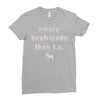 more boyfriends than ts Ladies Fitted T-Shirt
