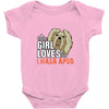 This Girl Loves Her Lhasa Apso Baby Onesie