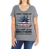Veteran Don't Thank Me Thank My Brothers Who Never Came Back Ladies Curvy T-Shirt