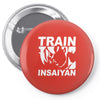 silver edition train insaiyan dragonball z insane bodybuilding goku Pin-back button