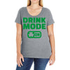 drink mode on (2) Ladies Curvy T-Shirt