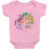 rainbow root Baby Onesie