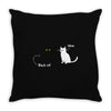 black cat magic Throw Pillow