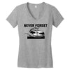 never forget (2) Women's V-Neck T-Shirt