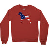 patriotic boxer Crewneck Sweatshirt