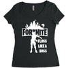 Floss Like A Boss Women's Triblend Scoop T-shirt