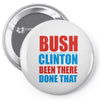 bush clinton large Pin-back button